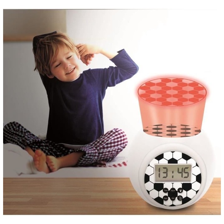 Réveil projecteur édition Football fonction minuteur LEXIBOOK