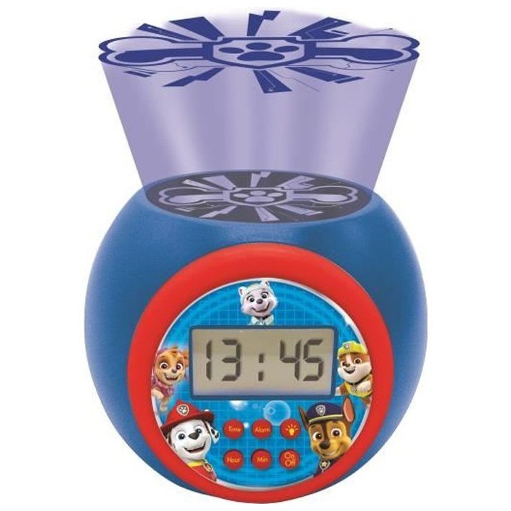 PAT' PATROUILLE Réveil projecteur fonction minuteur LEXIBOOK