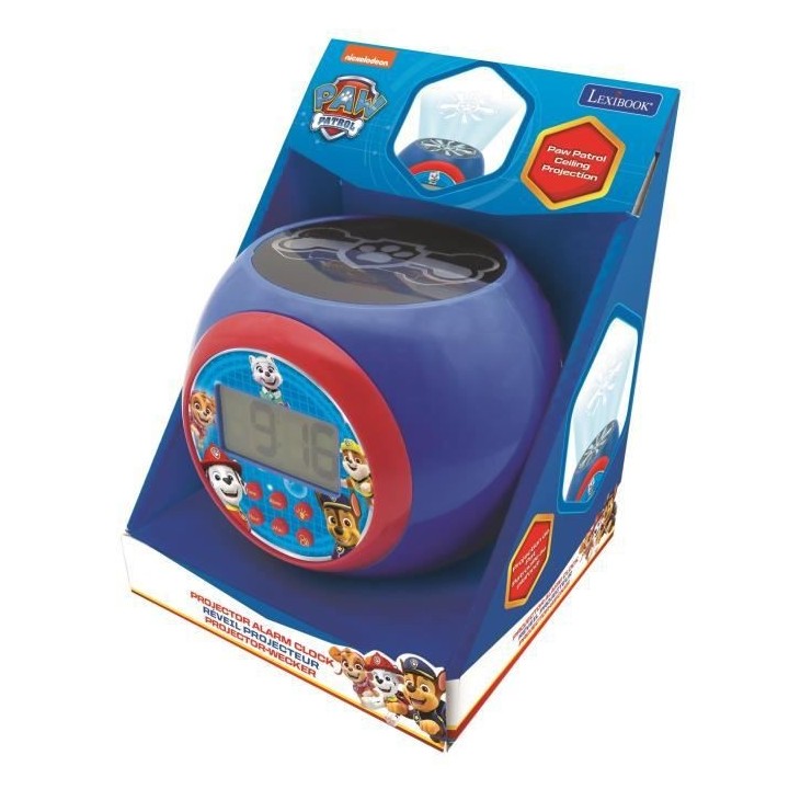 PAT' PATROUILLE Réveil projecteur fonction minuteur LEXIBOOK