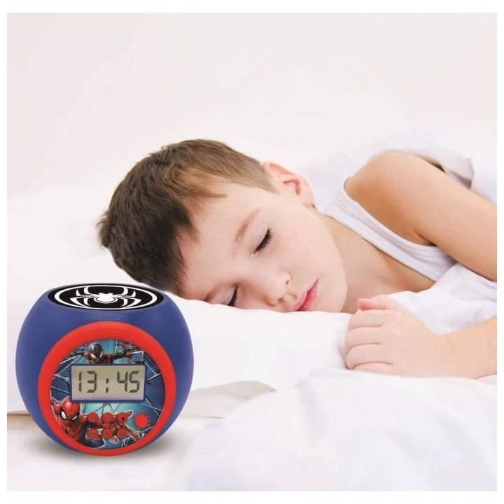 SPIDER-MAN Réveil projecteur fonction minuteur LEXIBOOK