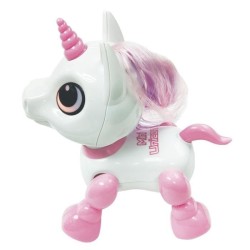 POWER UNICORN MINI - Licorne robot avec effets lumineux et sonores, contrôle par claquement de main, répétition - LEXIBOOK