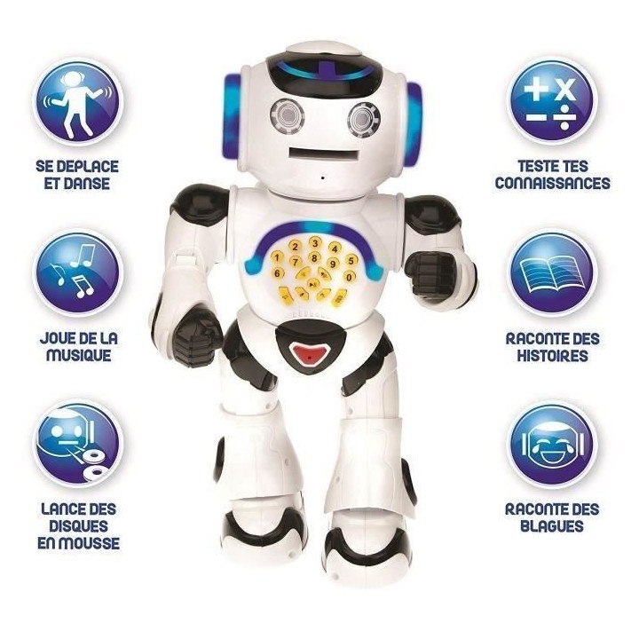 POWERMAN - Mon Premier Robot Ludo-Éducatif (Français), sons et lumie