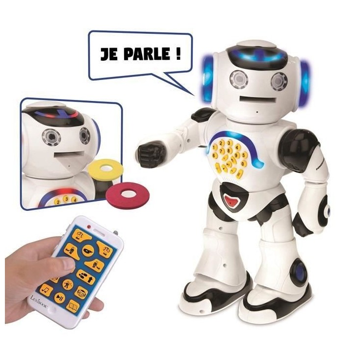 POWERMAN - Mon Premier Robot Ludo-Éducatif (Français), sons et lumie