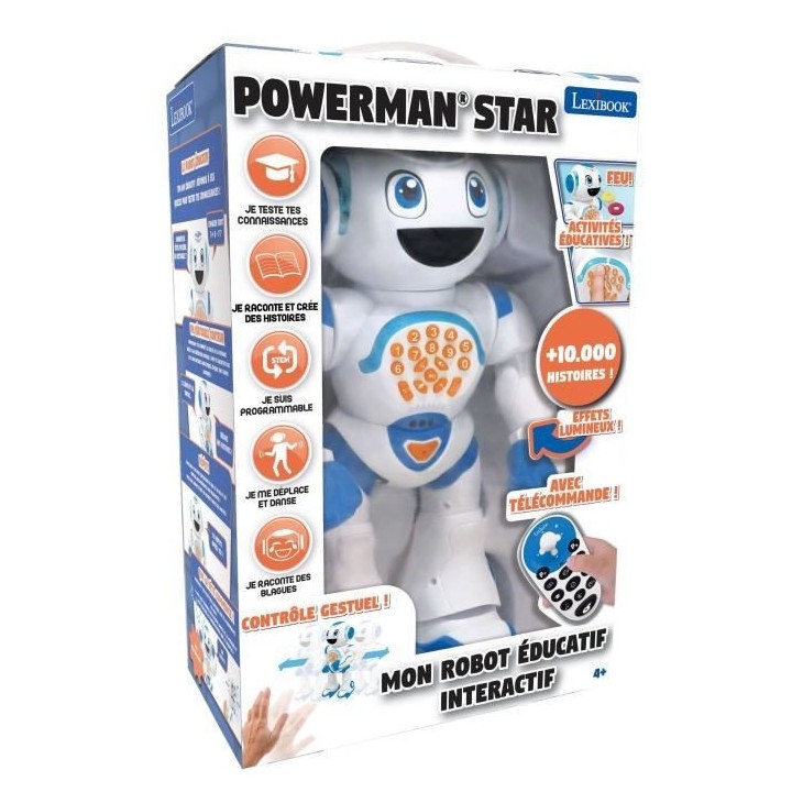 POWERMAN STAR - Robot Interactif pour Jouer et Apprendre avec contrôl