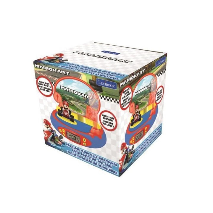MARIO KART - Réveil Projecteur avec Sons du jeu vidéo Nintendo - LEX