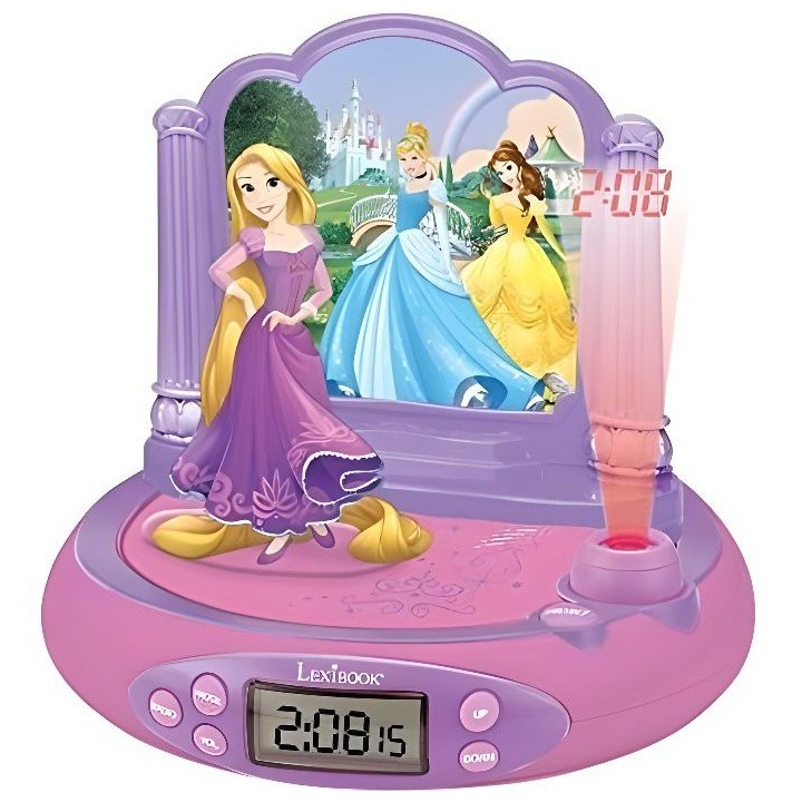 DISNEY PRINCESSES - RAIPONCE - Radio Réveil Enfant avec Projection de