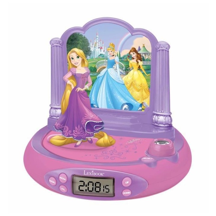 DISNEY PRINCESSES - RAIPONCE - Radio Réveil Enfant avec Projection de