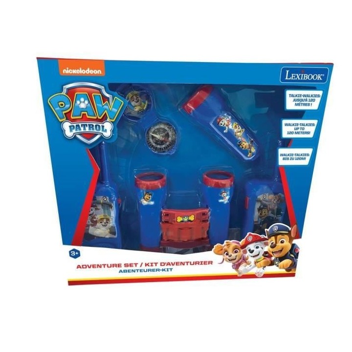 PAT' PATROUILLE - Kit d'aventurier - Talkie-Walkies portée 120m, jume