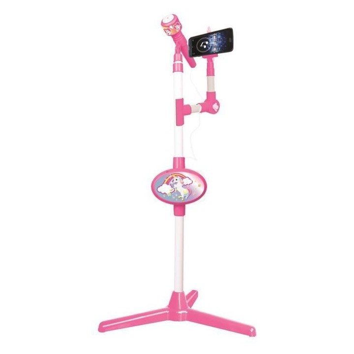 Microphone Licorne avec pied lumineux et haut-parleur - LEXIBOOK
