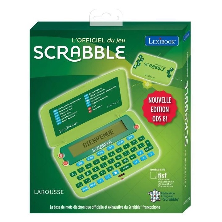 SCRABBLE Dictionnaire électronique officiel LEXIBOOK - nouvelle édit