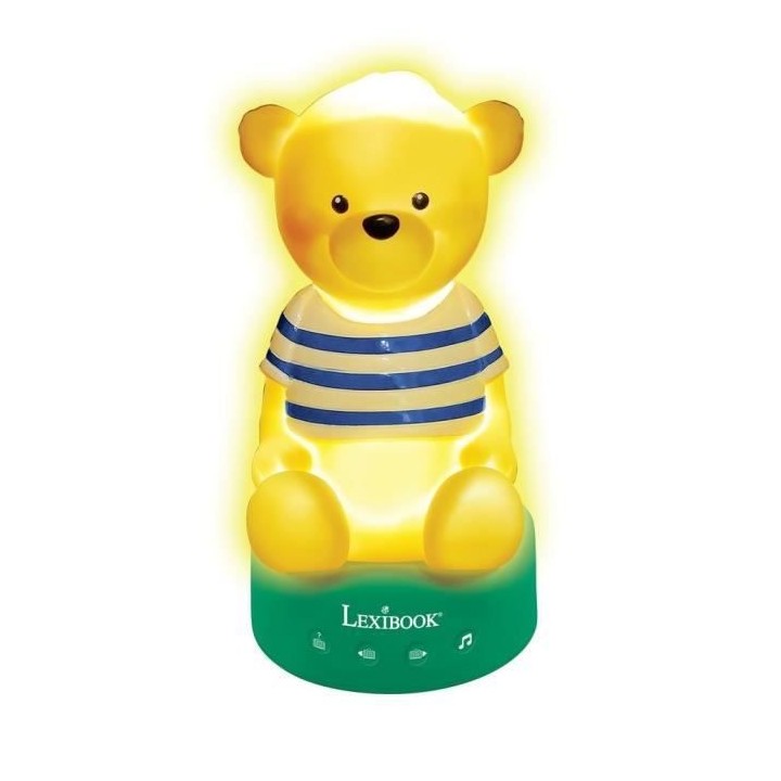 Veilleuse 3D LED & Compteur d'Histoires Ourson - Musiques et variation