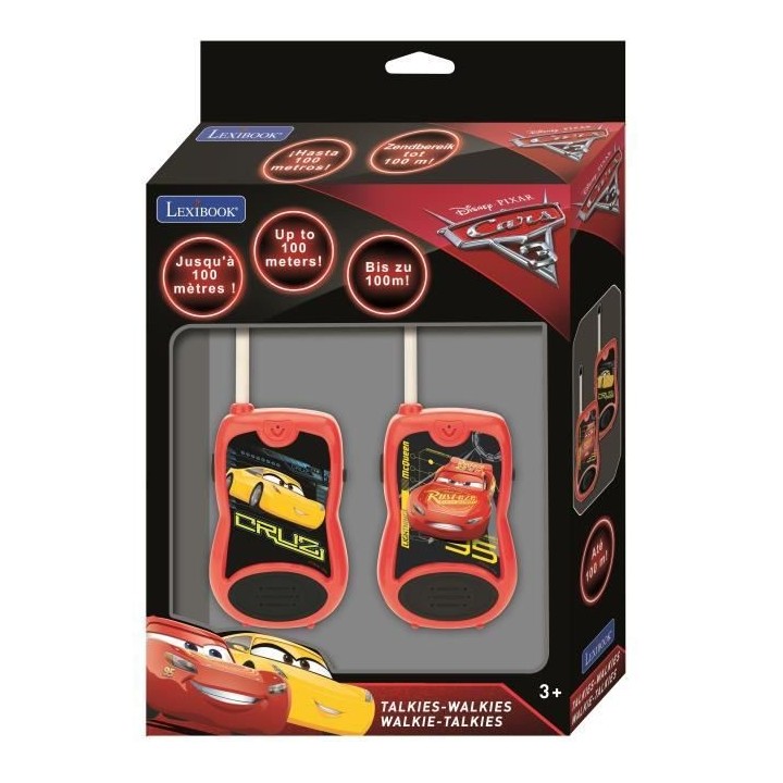 CARS 3 - Talkies-Walkies portée jusqu'a 100m - LEXIBOOK