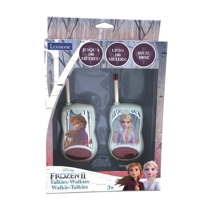 LA REINE DES NEIGES 2 - Talkies-Walkies portée jusqu'a 100m - LEXIBOO