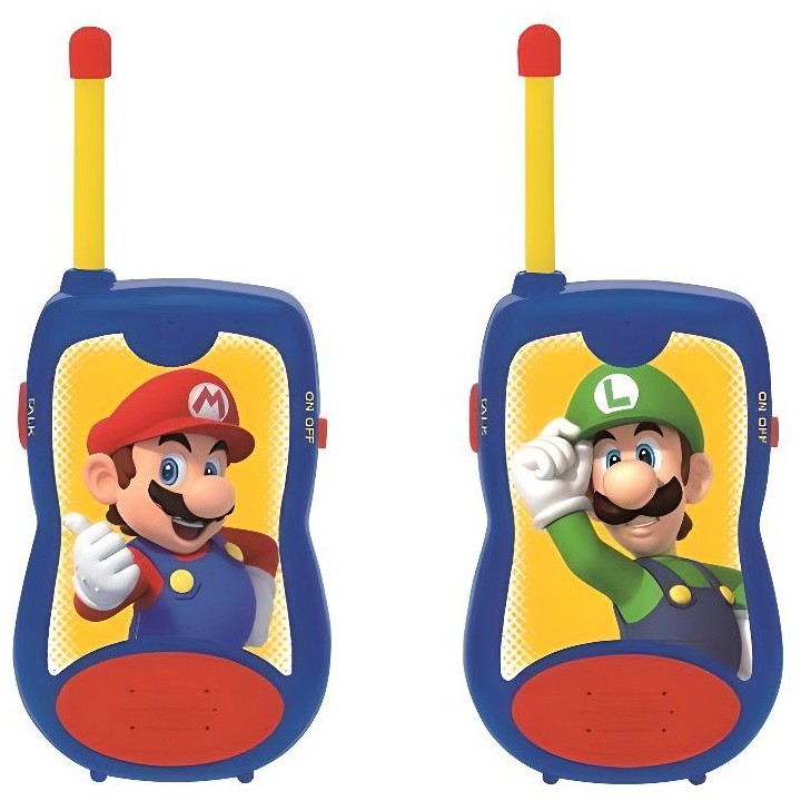 SUPER MARIO - Talkies-Walkies portée jusqu'a 120m - LEXIBOOK