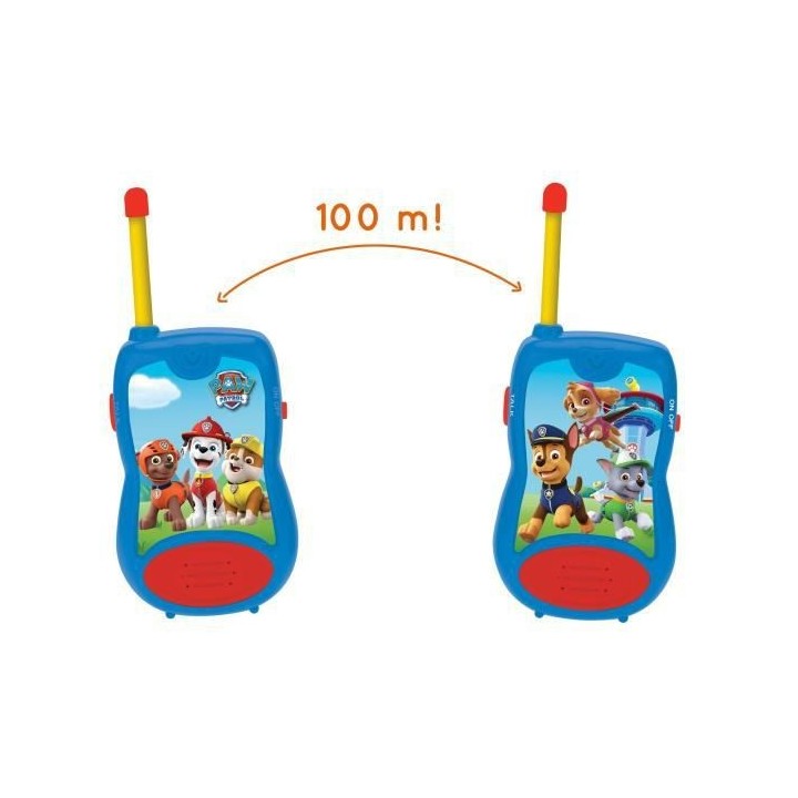 PAT' PATROUILLE - Talkies-Walkies portée jusqu'a 100m - LEXIBOOK