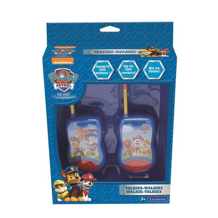 PAT' PATROUILLE - Talkies-Walkies portée jusqu'a 100m - LEXIBOOK