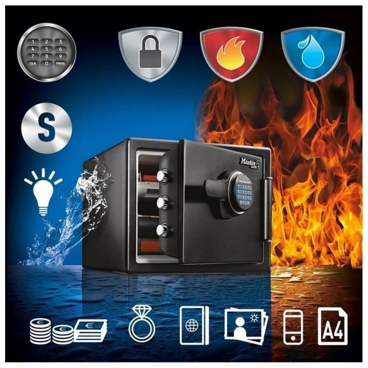 MASTER LOCK Coffre-fort de sécurité a combinaison électronique igni