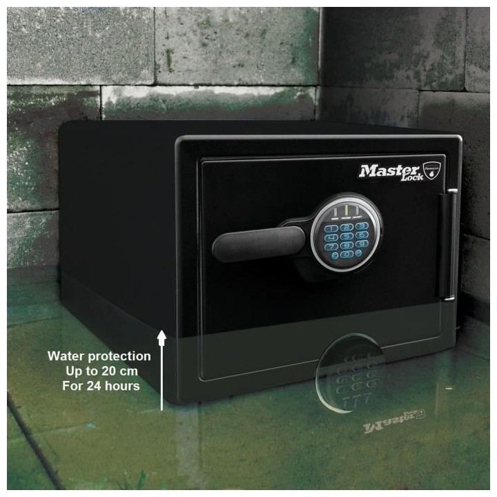 MASTER LOCK Coffre-fort ignifugé et résistant a l'eau (code tactile
