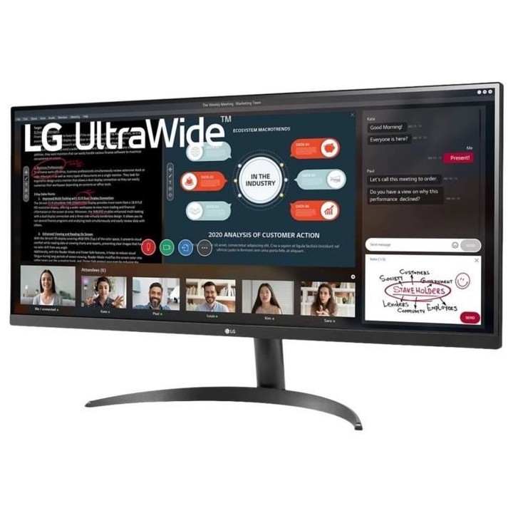 Ecran PC UltraWide - LG - 34WP500 - 34 UWFHD - Dalle IPS - 5 ms - 75 H