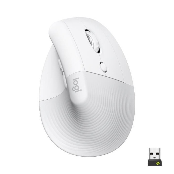 Souris Sans Fil Logitech Lift Ergonomique Verticale, Bluetooth ou réc