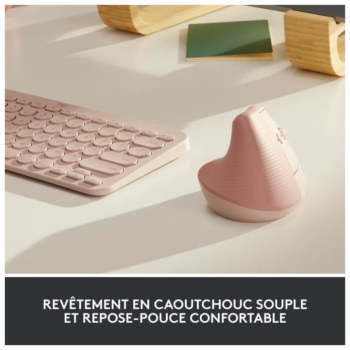Souris Sans Fil Logitech Lift Ergonomique Verticale, Bluetooth ou réc