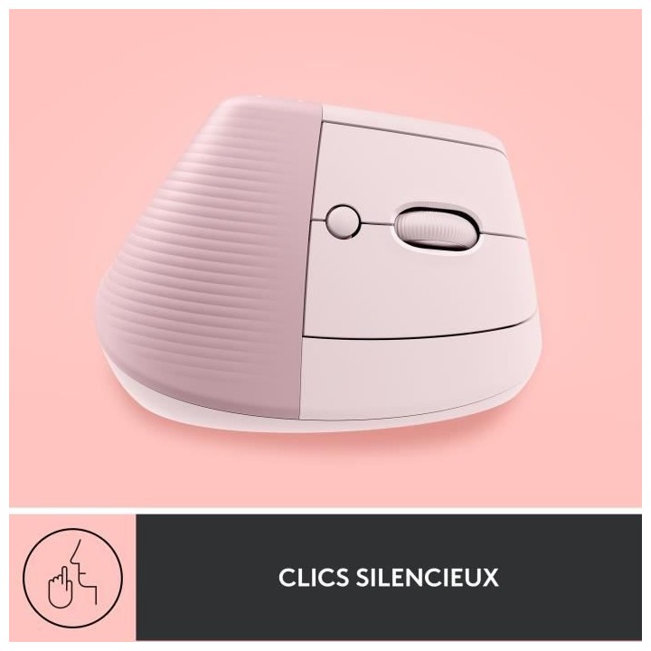 Souris Sans Fil Logitech Lift Ergonomique Verticale, Bluetooth ou réc