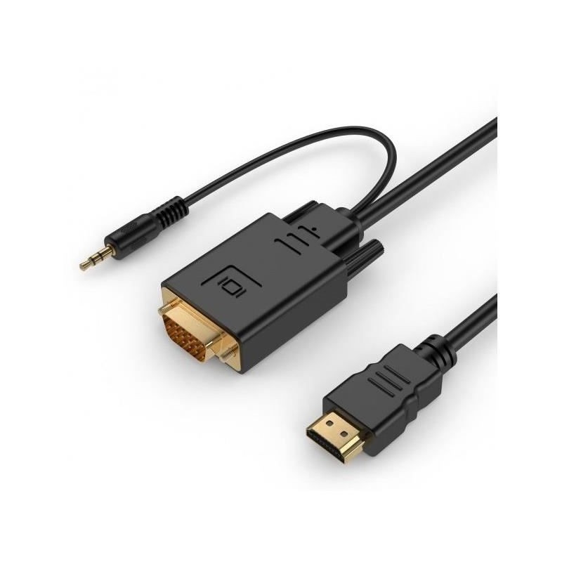 LINEAIRE Câble HDMI mâle - VGA + Audio mâle - 1,80 m