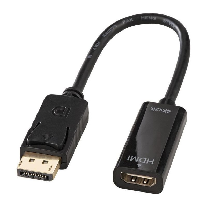 LINDY Adaptateur DisplayPort vers HDMI 4K (passif)