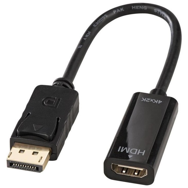 LINDY Adaptateur DisplayPort vers HDMI 4K (passif)