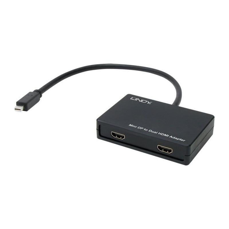 LINDY Adaptateur actif mini DP vers 2x HDMI