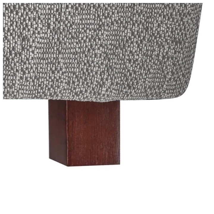 Canapé 4 places LINCOLN -Tissu Gris clair -7 coussins - L 244 x P 106