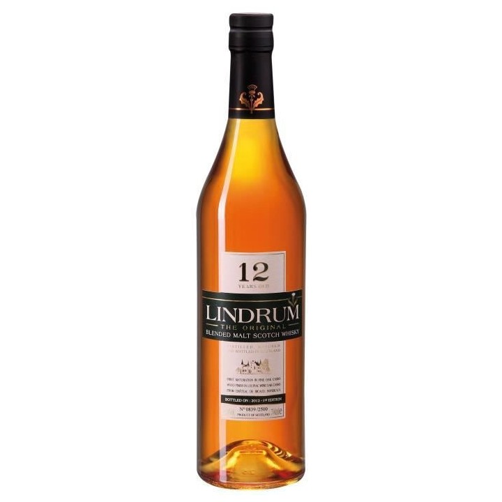 Lindrum 12 ans - Blended Malt Scotch Whisky - 43% - 70 cl