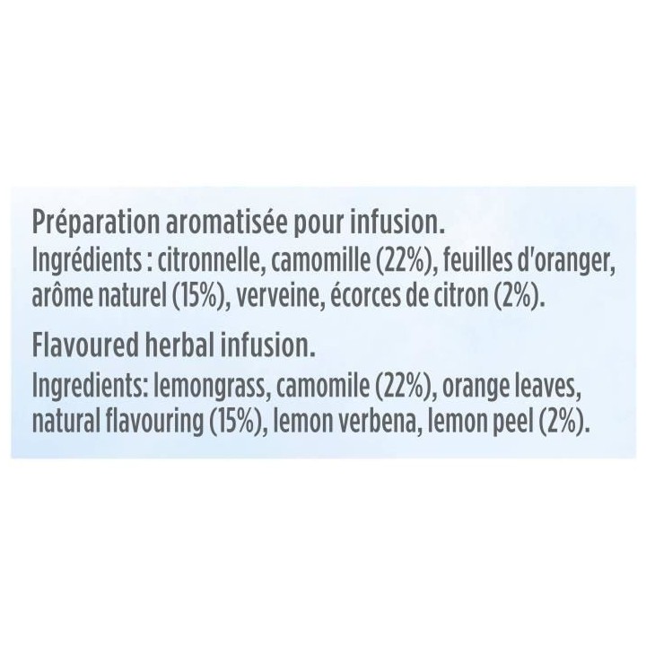 Lot de 6 LIPTON Infuse a Froid Citron Camomille, Boisson d'été rafra