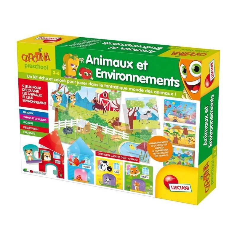 LISCIANI Maxi animaux et environnements Carotina