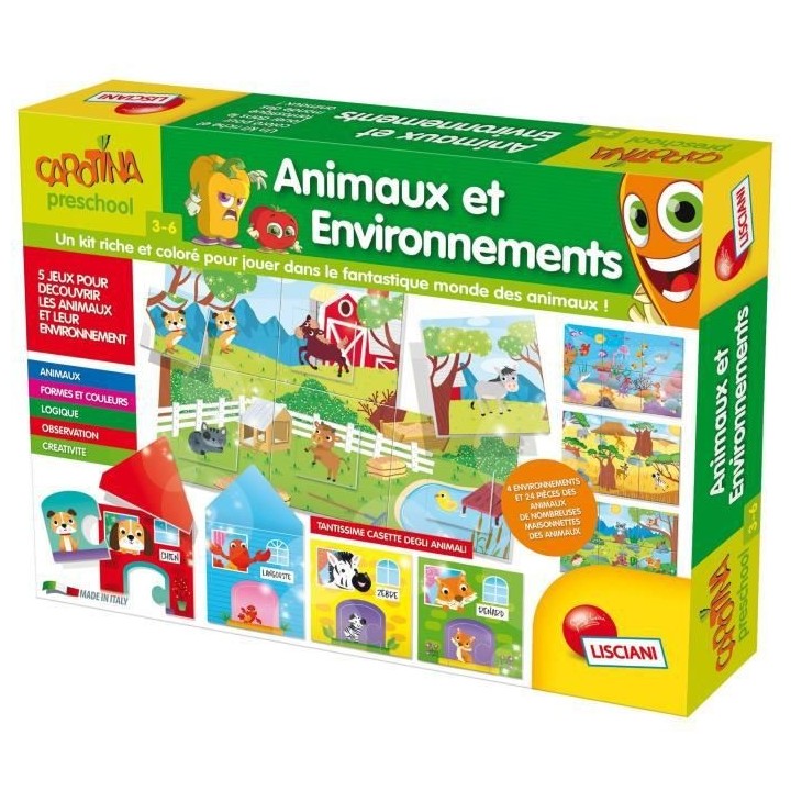LISCIANI Maxi animaux et environnements Carotina