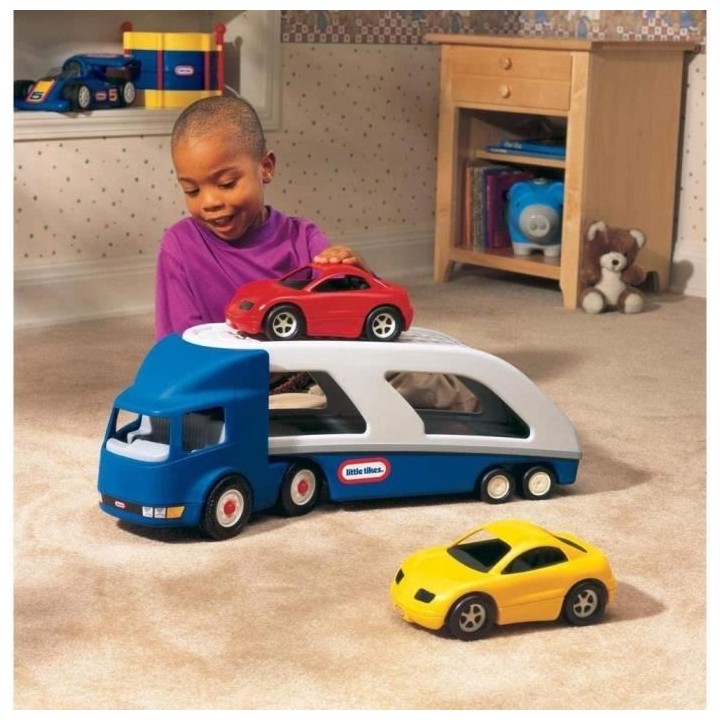 Little Tikes - Grand Porte-Voitures avec 2 Voitures de Sport - A parti