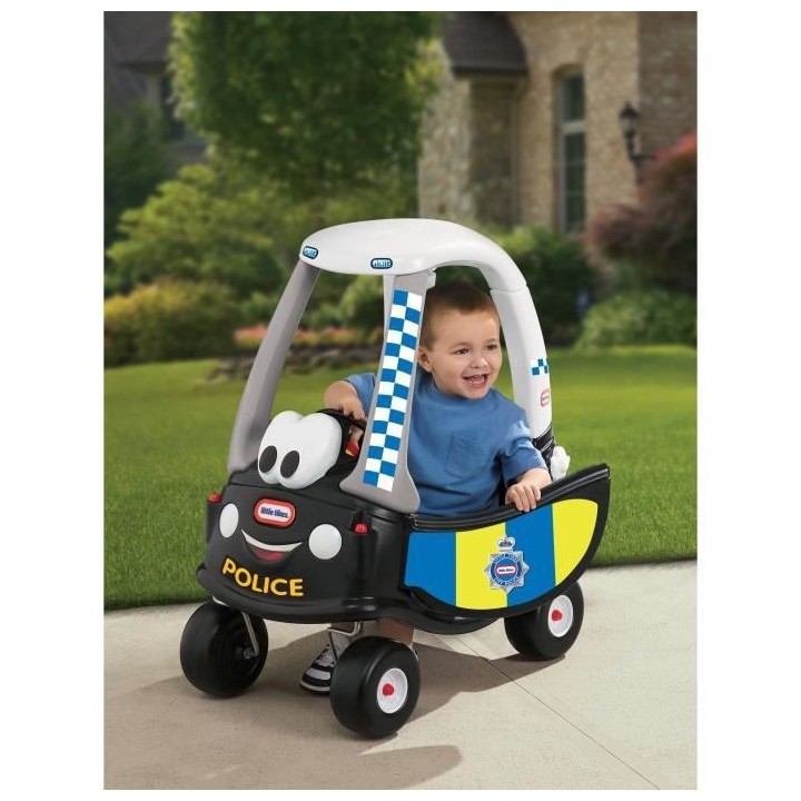 Little Tikes - Trotteur et Porteur Cozy Coupe Police - Noir - A partir