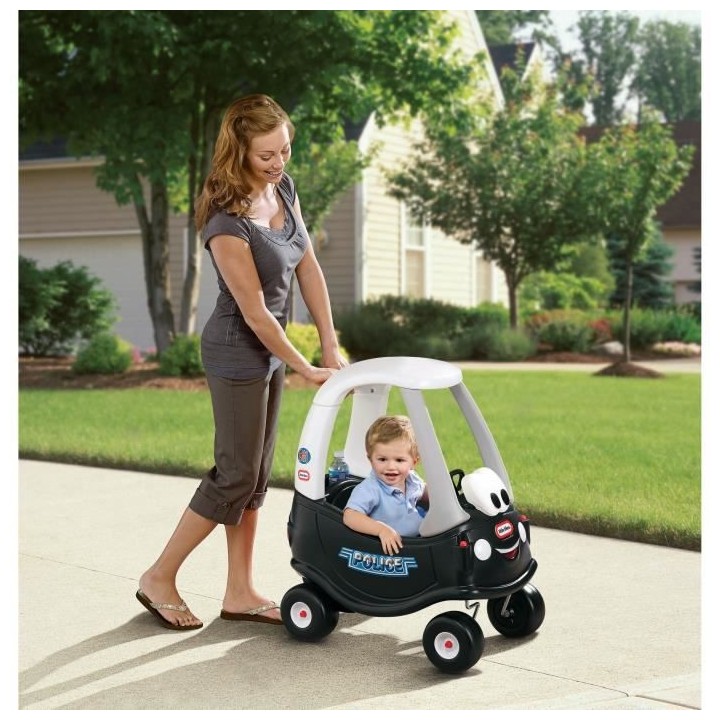 Little Tikes - Trotteur et Porteur Cozy Coupe Police - Noir - A partir