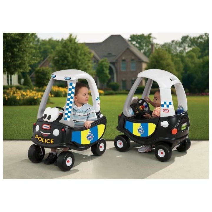 Little Tikes - Trotteur et Porteur Cozy Coupe Police - Noir - A partir