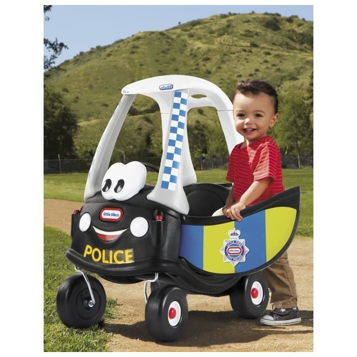 Little Tikes - Trotteur et Porteur Cozy Coupe Police - Noir - A partir
