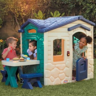 Little Tikes - Maison de Jardin et Table de Pique-Nique - Colori Jungl