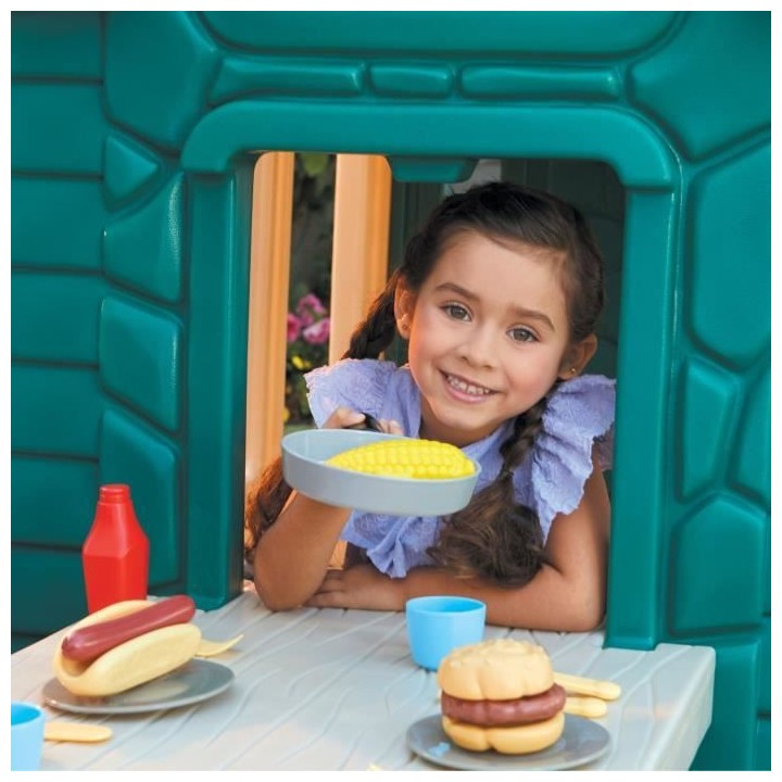 Little Tikes - Maison de Jardin et Table de Pique-Nique - Colori Jungl
