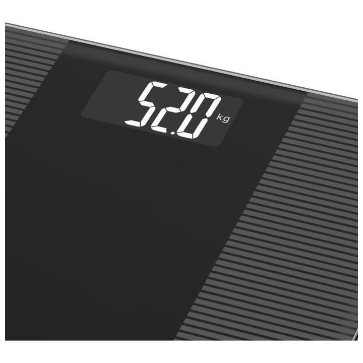 LITTLE BALANCE Pese-personne Slim Wave LCD - 180 kg / 100 g - Noir bri