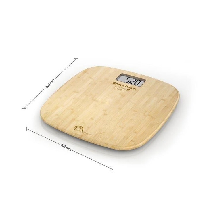 LITTLE BALANCE - Pese-personne bambou USB soft 180 kg / 100 g