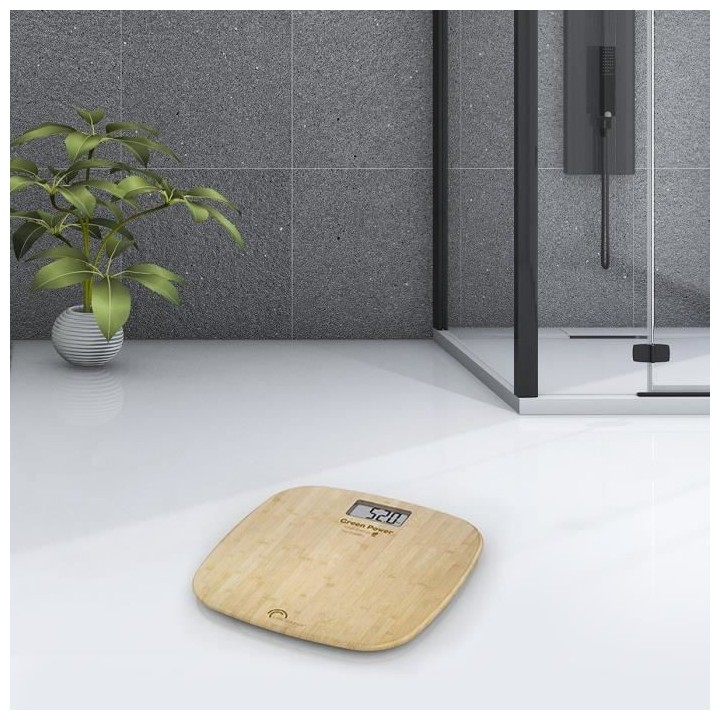 LITTLE BALANCE - Pese-personne bambou USB soft 180 kg / 100 g