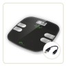 LITTLE BALANCE 8230 USB Body Soft, Balance impédancemetre sans pile, Rechargeable USB, 13 indicateurs, 180 kg / 100 g, Noir