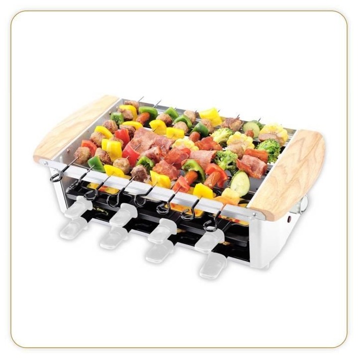 LITTLE BALANCE 8263 Raclette Alpes 1200-8, Raclette Grill Brochettes
