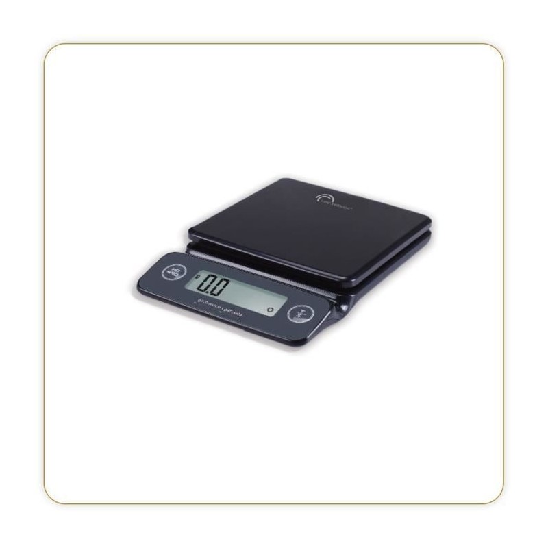 LITTLE BALANCE Balance de cuisine 8269 - Multiprécision 0.1 g - Pese lettres ultra compact - 3 kg - Noir