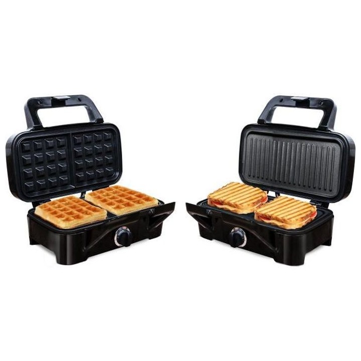 LITTLE BALANCE 8368 Speed'n Mixt 1200, Gaufrier & Grill 2 en 1, 1 plaq