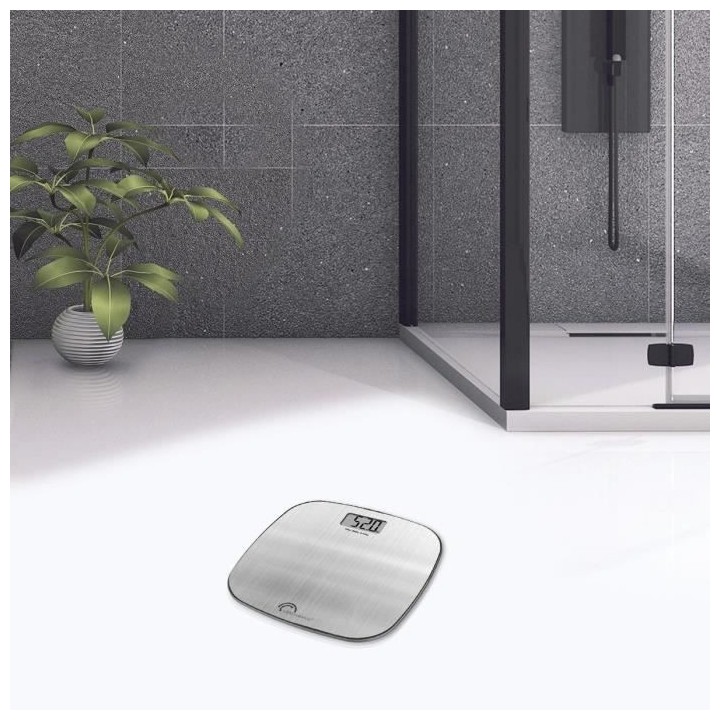 LITTLE BALANCE 8416 Inox Soft USB, Pese-personne sans pile, Rechargeab